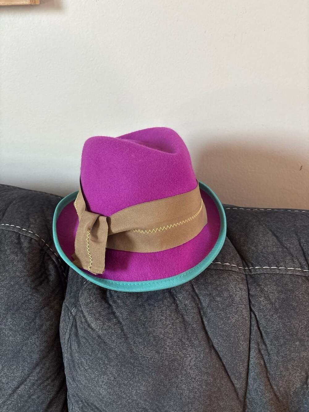 Vintage Grace Hats Asymmetry Morry Purple
